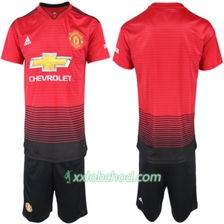 Fotbalové dresy Manchester United Dětské Domácí Dres 2018/19 Krátký Rukáv